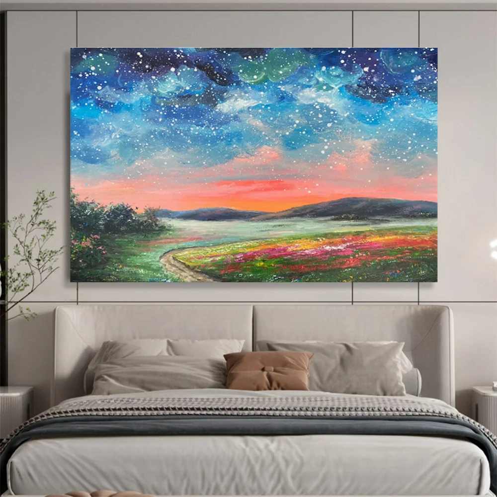 Sunset Landscape Abstract - original art for interior design